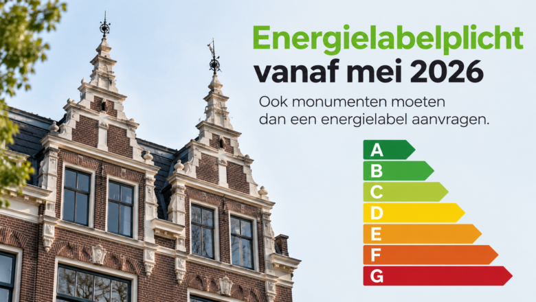 Energielabelplicht voor monumenten vanaf 29 mei 2026: dit is hét moment om te verduurzamen